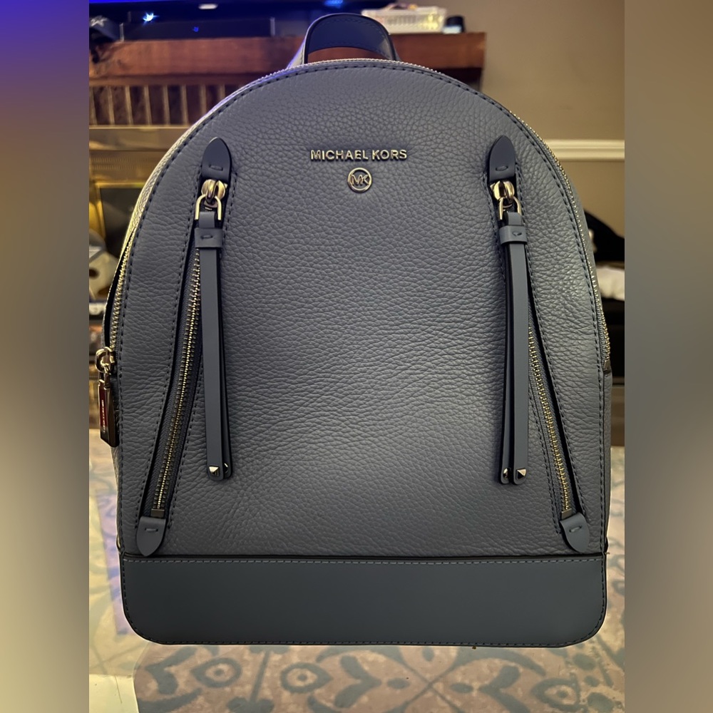 Michael kors baby blue backpack